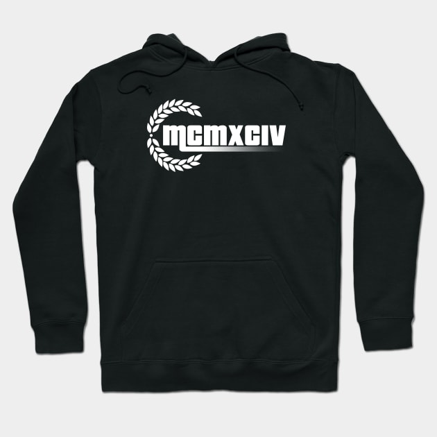 1994 Roman numerals Hoodie by hoopoe